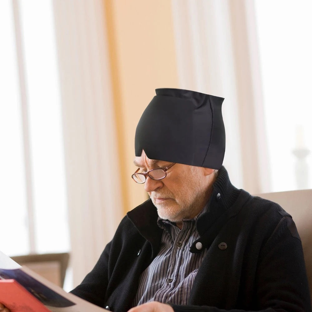 Gorro de gel para alivio de migrañas y dolores de cabeza