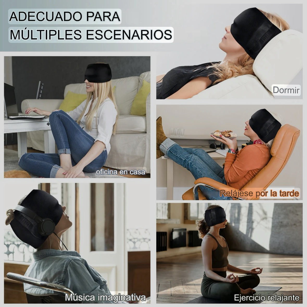 Gorro de gel para alivio de migrañas y dolores de cabeza