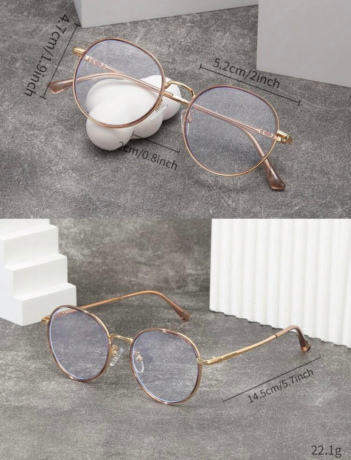 Lentes contra luz azul Luna bronce