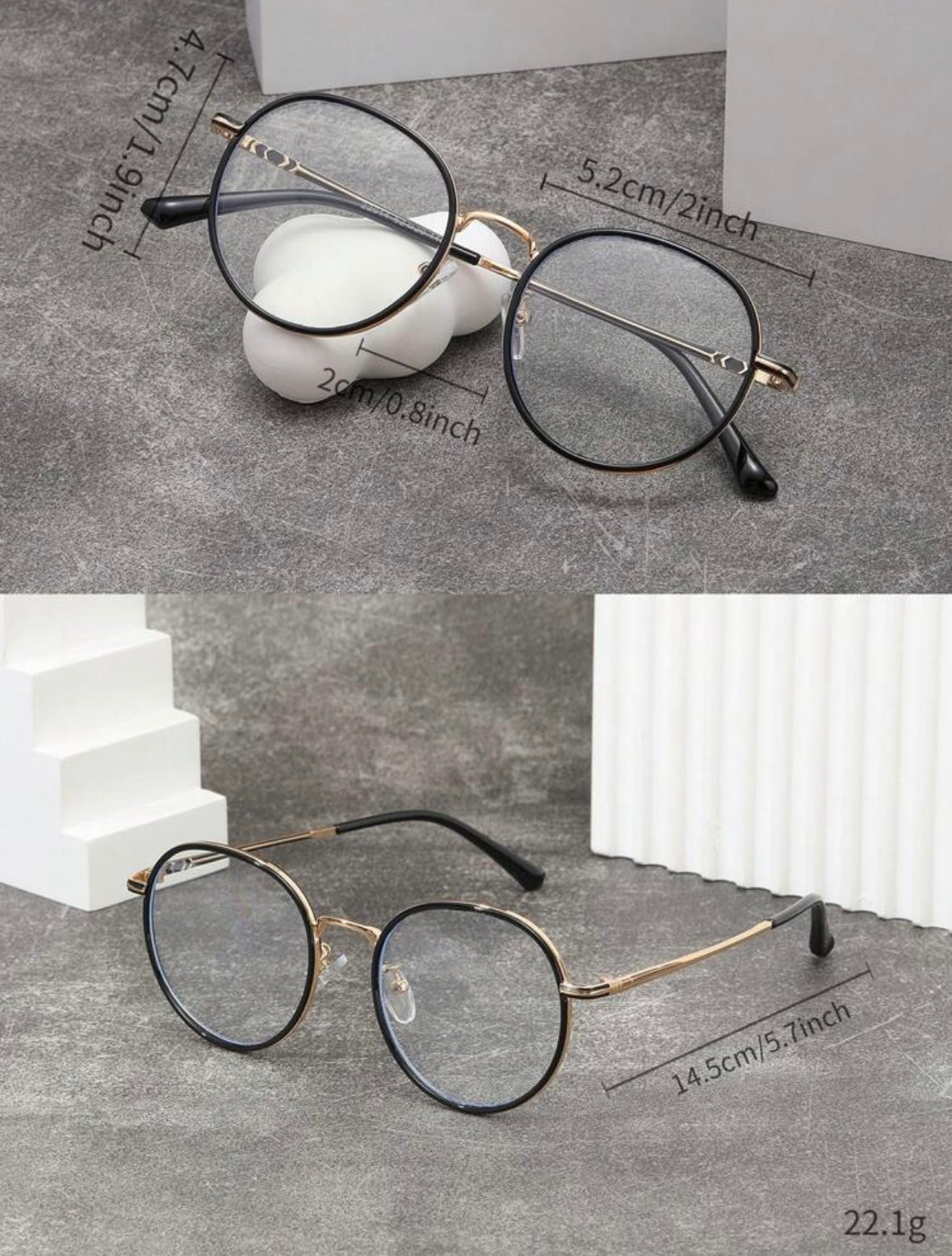 Lentes contra luz azul Luna negro